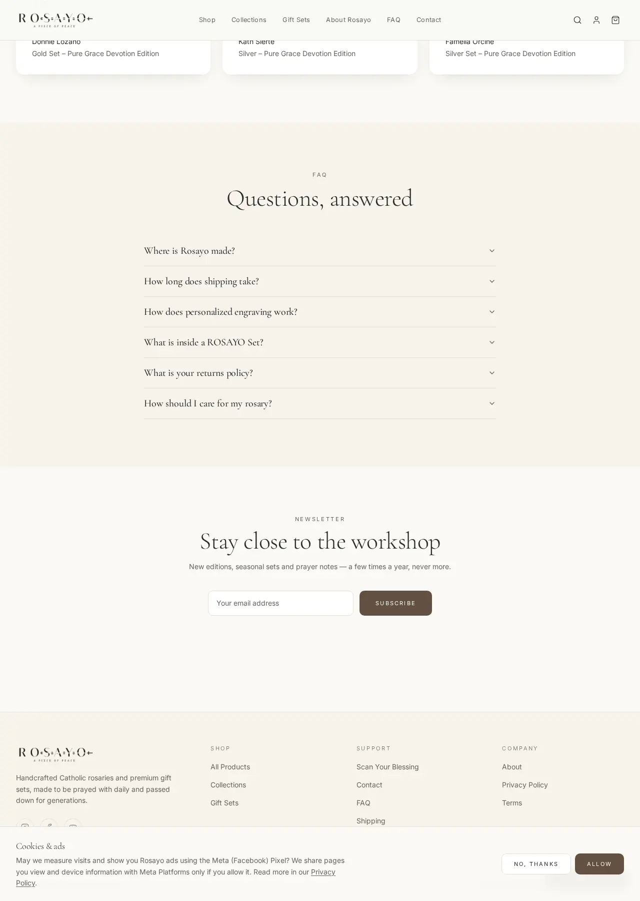 Rosayo website — thumbnail 5