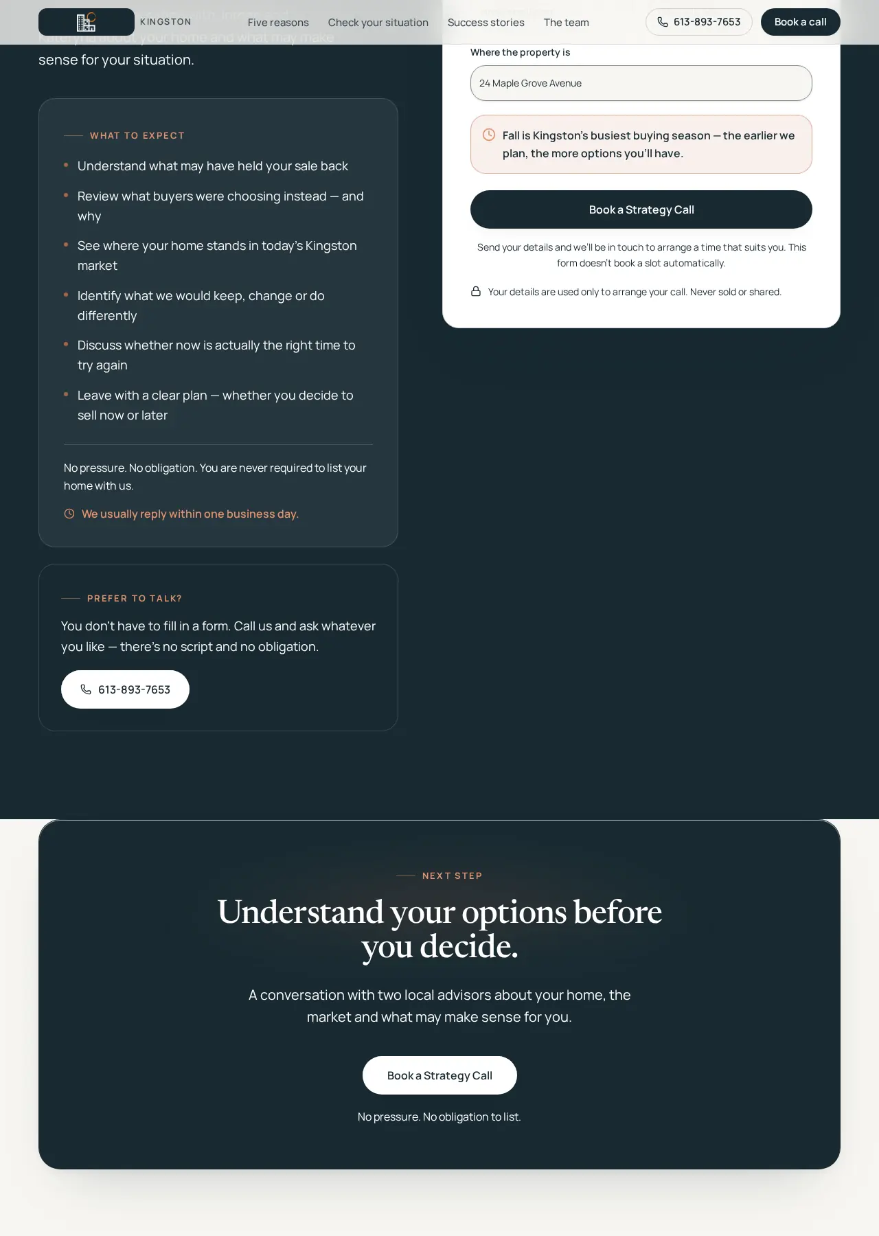 The Real Estate Group website — thumbnail 5