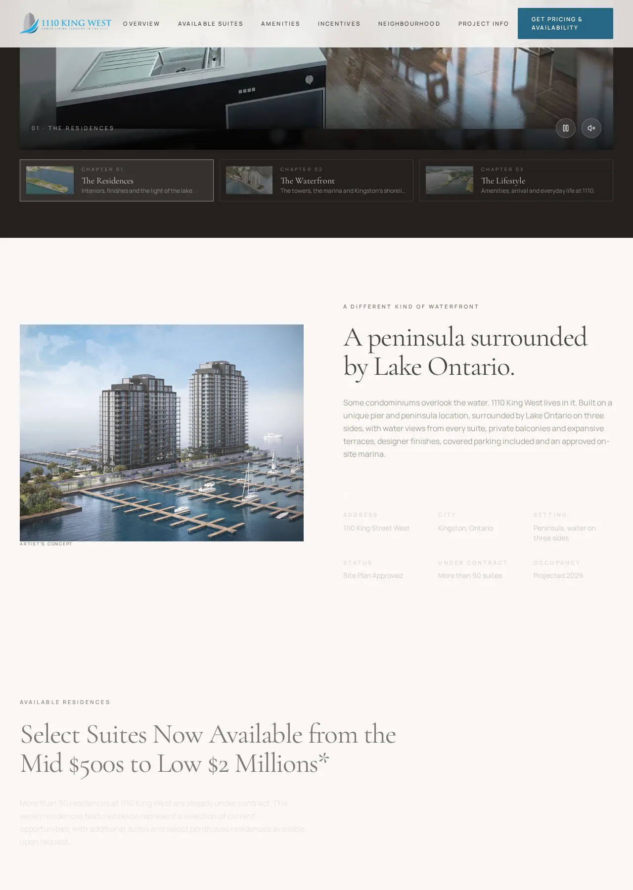 1110 King West website — thumbnail 2