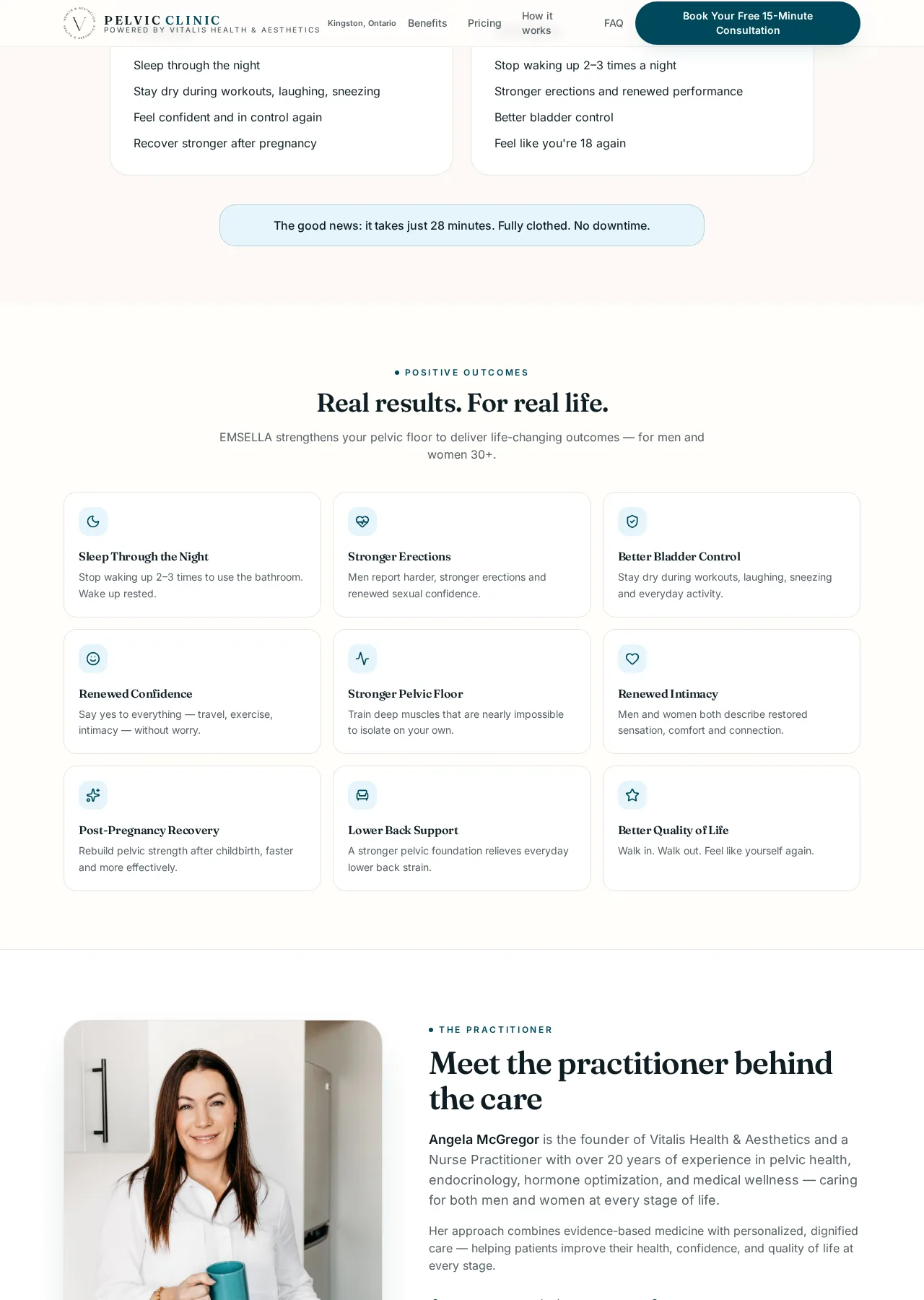 Pelvic Clinic Canada website — thumbnail 2