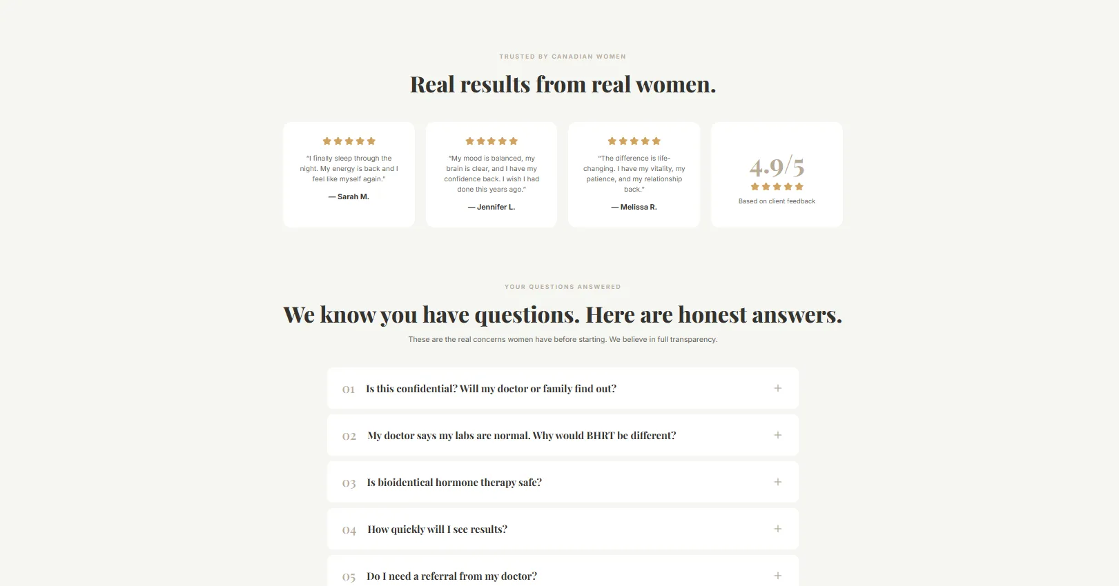 HormoneTherapy.ca — Women's Vitality website — thumbnail 4