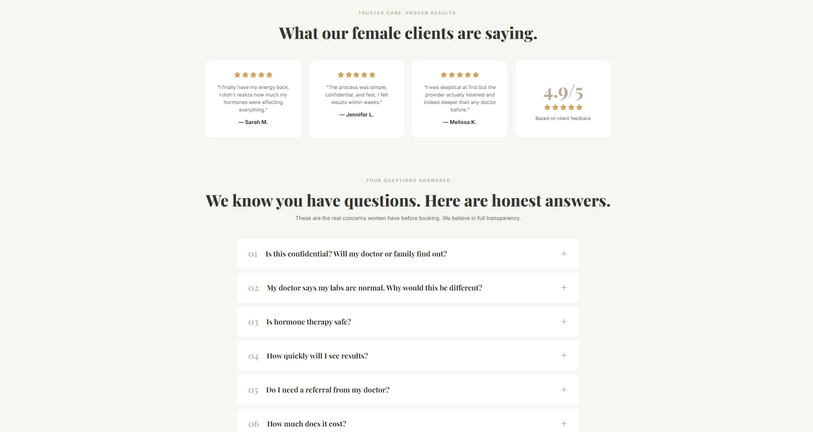 HormoneTherapy.ca — Women website — thumbnail 4